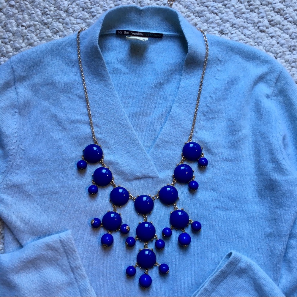 Statement Necklace, Blue